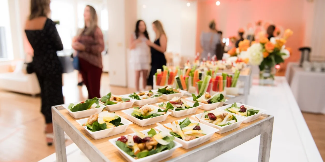 Food at a corporate event